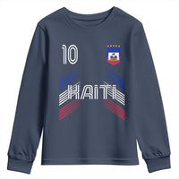 Haiti Soccer Youth Sweatshirt Haitian Football Fan Pride National Team Support Graphic