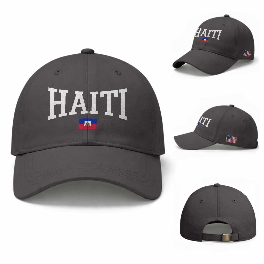 Haiti Haitian Flag Caribbean Souvenir Baseball Cap Vintage Varsity Sports