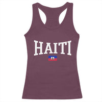 Haiti Haitian Flag Caribbean Souvenir Racerback Tank Top Vintage Varsity Sports