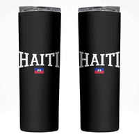 Haiti Haitian Flag Caribbean Souvenir Skinny Tumbler Vintage Varsity Sports