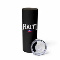 Haiti Haitian Flag Caribbean Souvenir Skinny Tumbler Vintage Varsity Sports