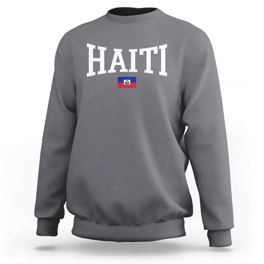 Haiti Haitian Flag Caribbean Souvenir Sweatshirt Vintage Varsity Sports