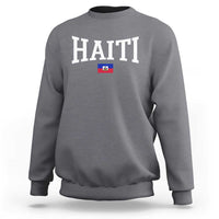 Haiti Haitian Flag Caribbean Souvenir Sweatshirt Vintage Varsity Sports