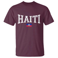 Haiti Haitian Flag Caribbean Souvenir T Shirt Vintage Varsity Sports