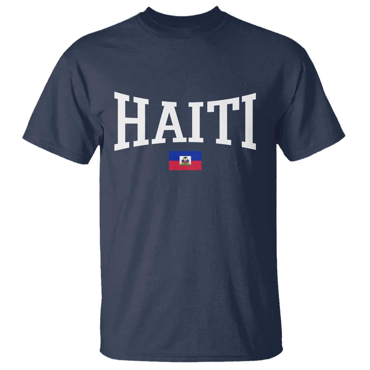Haiti Haitian Flag Caribbean Souvenir T Shirt Vintage Varsity Sports