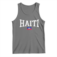 Haiti Haitian Flag Caribbean Souvenir Tank Top Vintage Varsity Sports