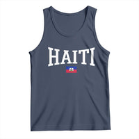 Haiti Haitian Flag Caribbean Souvenir Tank Top Vintage Varsity Sports