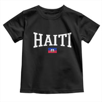 Haiti Haitian Flag Caribbean Souvenir Toddler T Shirt Vintage Varsity Sports