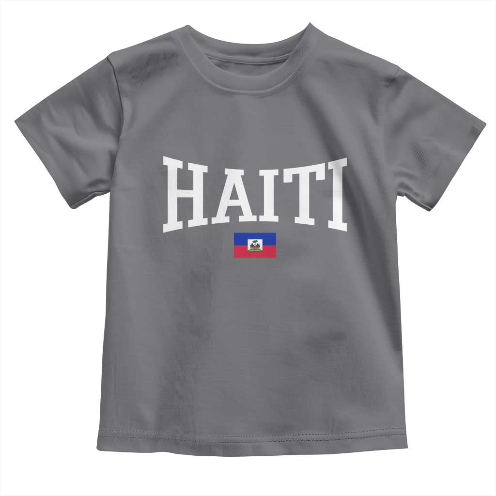 Haiti Haitian Flag Caribbean Souvenir Toddler T Shirt Vintage Varsity Sports
