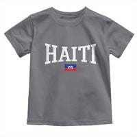 Haiti Haitian Flag Caribbean Souvenir Toddler T Shirt Vintage Varsity Sports