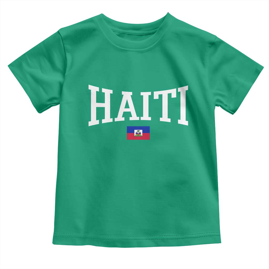Haiti Haitian Flag Caribbean Souvenir Toddler T Shirt Vintage Varsity Sports
