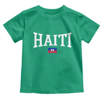 Haiti Haitian Flag Caribbean Souvenir Toddler T Shirt Vintage Varsity Sports
