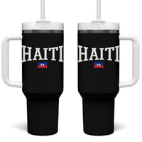 Haiti Haitian Flag Caribbean Souvenir Tumbler With Handle Vintage Varsity Sports