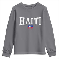 Haiti Haitian Flag Caribbean Souvenir Youth Sweatshirt Vintage Varsity Sports