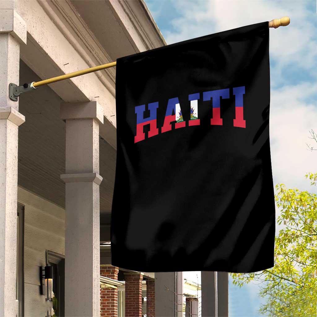 Vintage Haiti Garden Flag Varsity Haitian Flag Classic Haitian Pride College Style