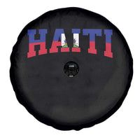 Vintage Haiti Spare Tire Cover Varsity Haitian Flag Classic Haitian Pride College Style