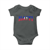 Vintage Haiti Baby Onesie Varsity Haitian Flag Classic Haitian Pride College Style