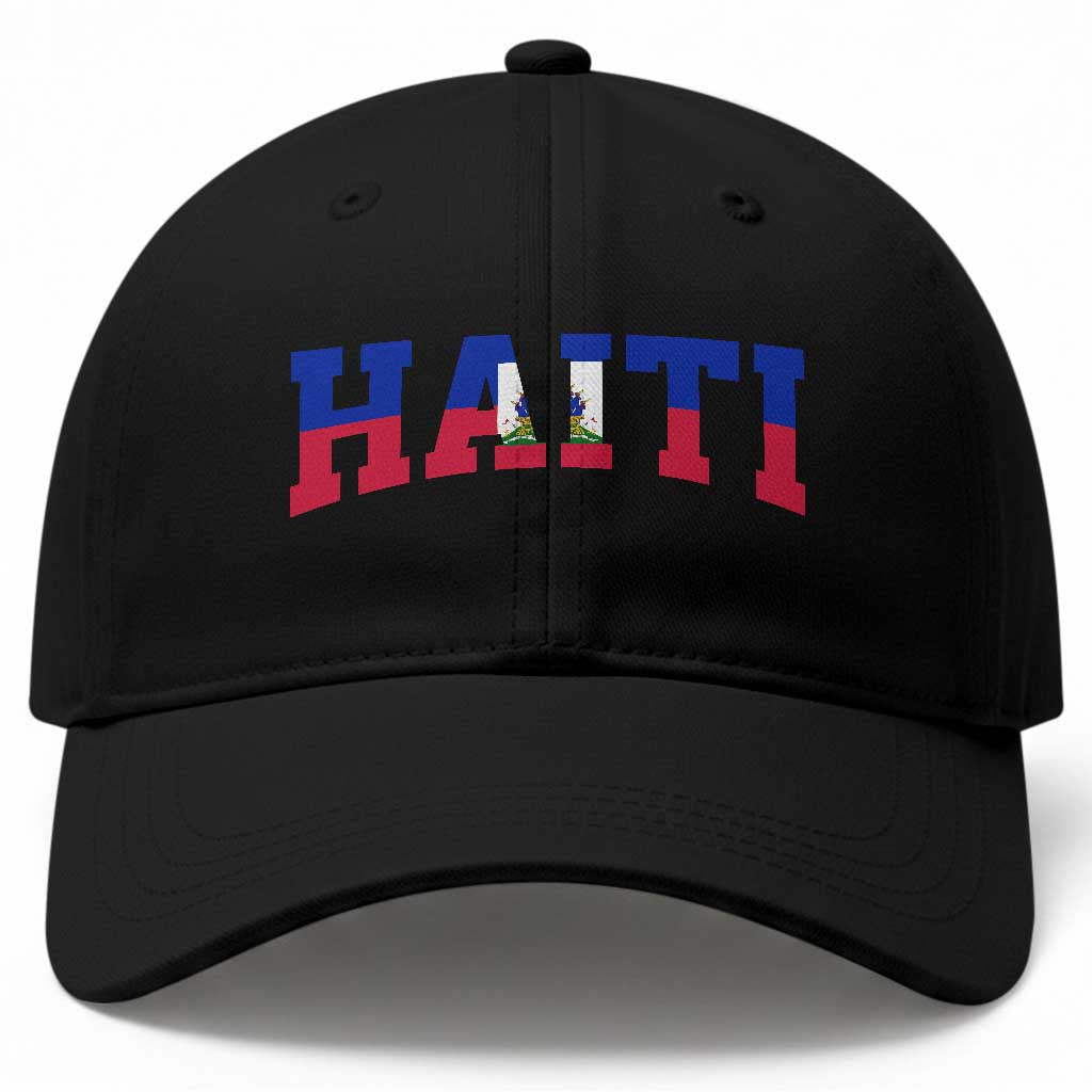 Vintage Haiti Baseball Cap Varsity Haitian Flag Classic Haitian Pride College Style