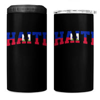 Vintage Haiti 4 in 1 Can Cooler Tumbler Varsity Haitian Flag Classic Haitian Pride College Style