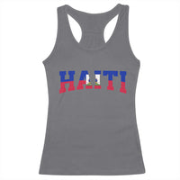 Vintage Haiti Racerback Tank Top Varsity Haitian Flag Classic Haitian Pride College Style