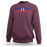 Vintage Haiti Sweatshirt Varsity Haitian Flag Classic Haitian Pride College Style