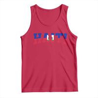Vintage Haiti Tank Top Varsity Haitian Flag Classic Haitian Pride College Style