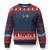 El Salvador Ugly Christmas Sweater Vintage Salvadoran Flag Heartbeat Independence Day - Wonder Print Shop