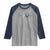 El Salvador Raglan Shirt Vintage Salvadoran Flag Heartbeat Independence Day - Wonder Print Shop