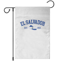 Vintage El Salvador Map Garden Flag Salvadoran Independence Day Jersey Letters - Wonder Print Shop