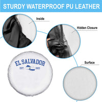 Vintage El Salvador Map Spare Tire Cover Salvadoran Independence Day Jersey Letters - Wonder Print Shop