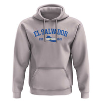 Vintage El Salvador Map Hoodie Salvadoran Independence Day Jersey Letters - Wonder Print Shop