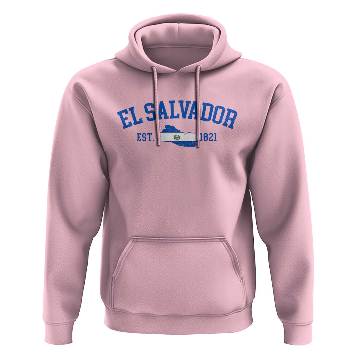 Vintage El Salvador Map Hoodie Salvadoran Independence Day Jersey Letters - Wonder Print Shop