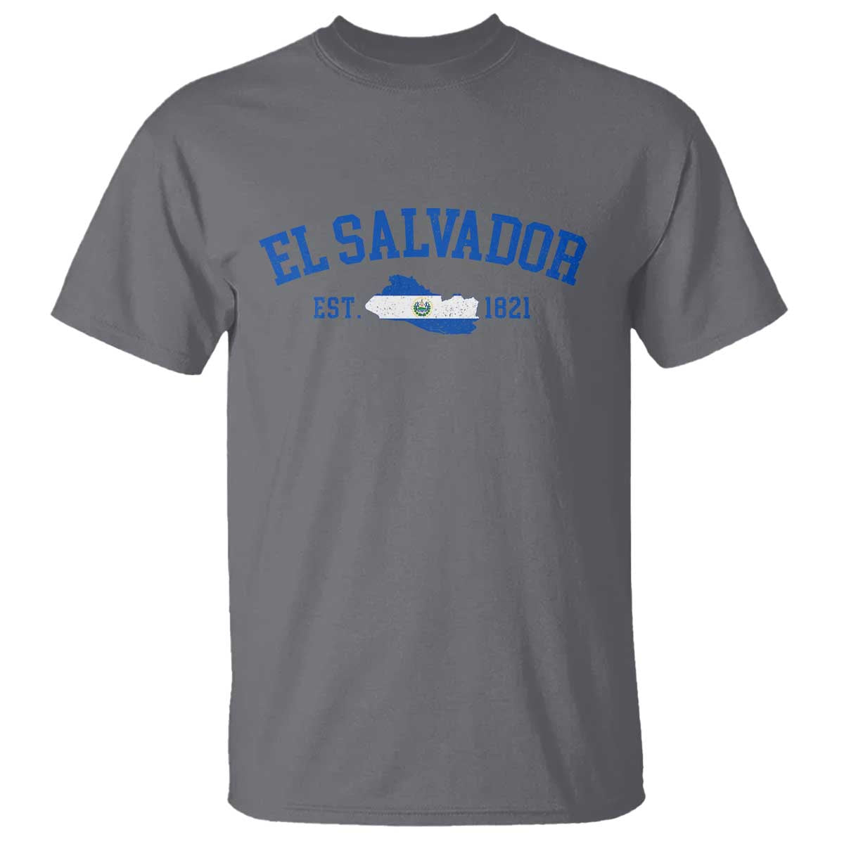 Vintage El Salvador Map T Shirt Salvadoran Independence Day Jersey Letters - Wonder Print Shop