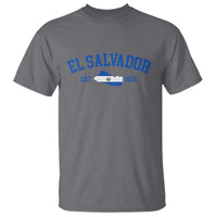Vintage El Salvador Map T Shirt Salvadoran Independence Day Jersey Letters - Wonder Print Shop