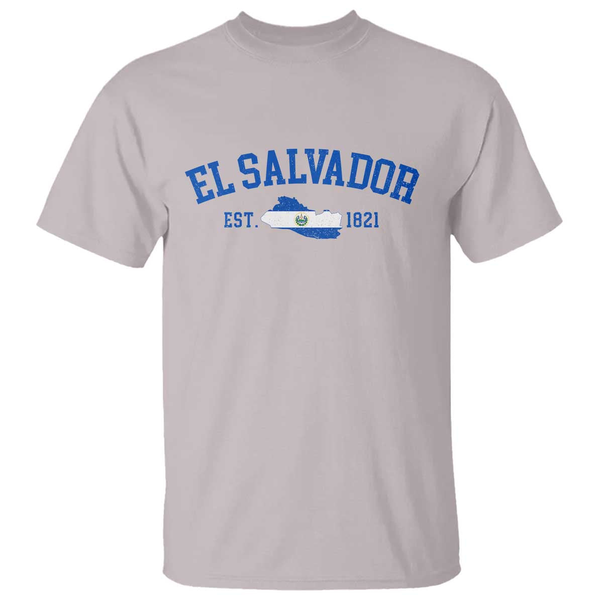 Vintage El Salvador Map T Shirt Salvadoran Independence Day Jersey Letters - Wonder Print Shop