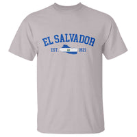Vintage El Salvador Map T Shirt Salvadoran Independence Day Jersey Letters - Wonder Print Shop