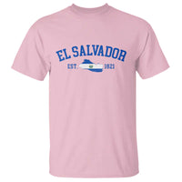 Vintage El Salvador Map T Shirt Salvadoran Independence Day Jersey Letters - Wonder Print Shop