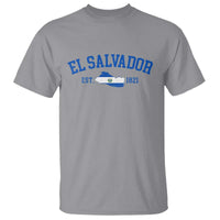 Vintage El Salvador Map T Shirt Salvadoran Independence Day Jersey Letters - Wonder Print Shop