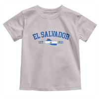 Vintage El Salvador Map Toddler T Shirt Salvadoran Independence Day Jersey Letters - Wonder Print Shop