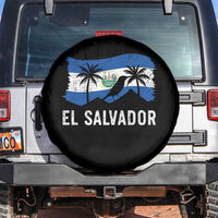 El Salvador Flag Spare Tire Cover Salvadoran Pride Torogoz Bird Palm Tree Volcano - Wonder Print Shop