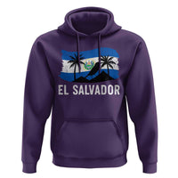 El Salvador Flag Hoodie Salvadoran Pride Torogoz Bird Palm Tree Volcano - Wonder Print Shop
