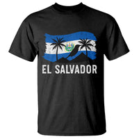 El Salvador Flag T Shirt Salvadoran Pride Torogoz Bird Palm Tree Volcano - Wonder Print Shop