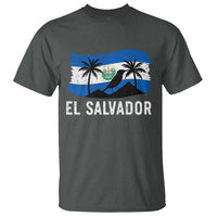 El Salvador Flag T Shirt Salvadoran Pride Torogoz Bird Palm Tree Volcano - Wonder Print Shop