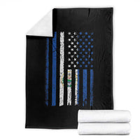 Salvadoran America Flag Throw Blanket El Salvador USA Patriotic - Wonder Print Shop