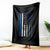 Salvadoran America Flag Throw Blanket El Salvador USA Patriotic - Wonder Print Shop