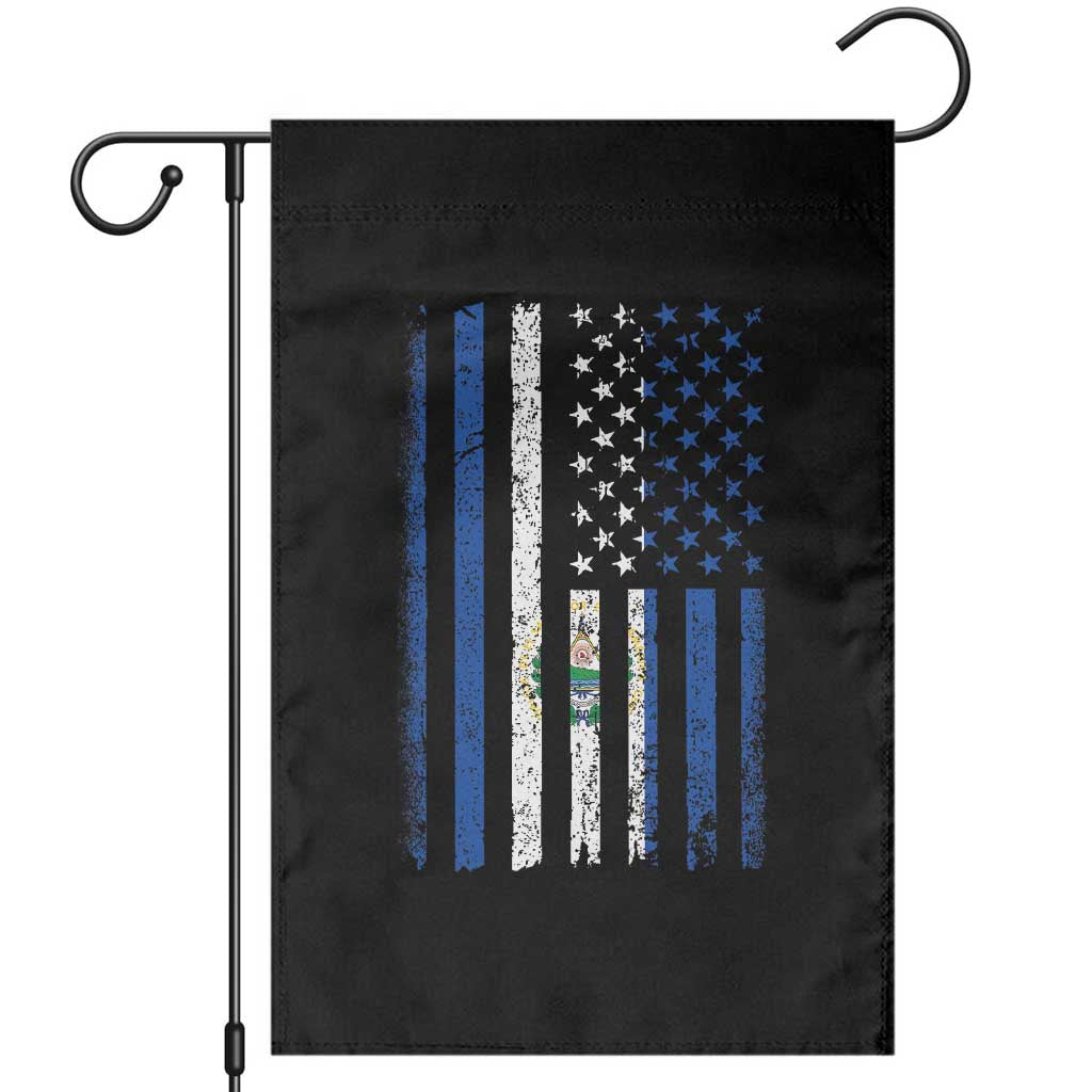 Salvadoran America Flag Garden Flag El Salvador USA Patriotic - Wonder Print Shop