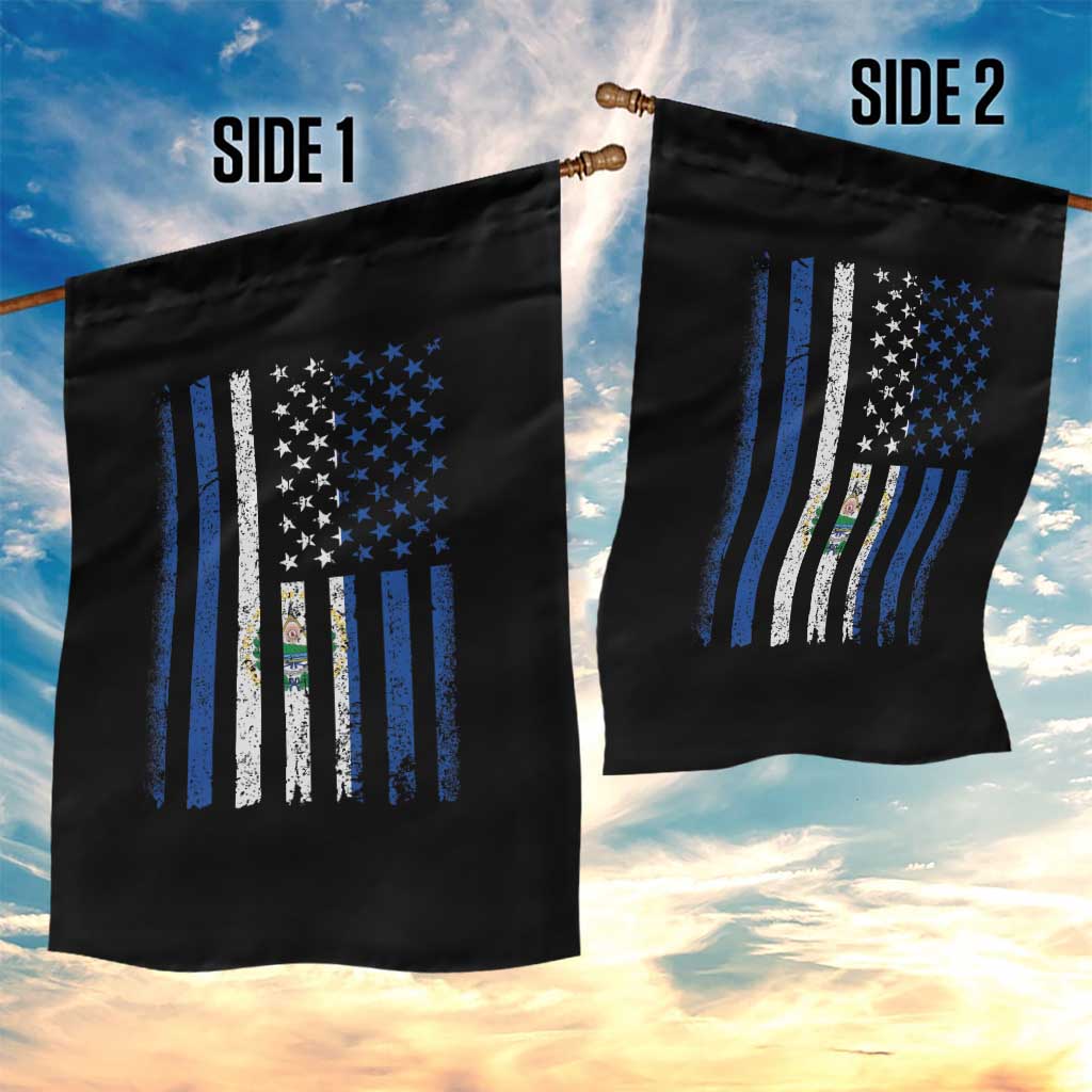 Salvadoran America Flag Garden Flag El Salvador USA Patriotic - Wonder Print Shop