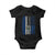 Salvadoran America Flag Baby Onesie El Salvador USA Patriotic - Wonder Print Shop