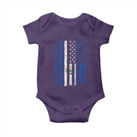 Salvadoran America Flag Baby Onesie El Salvador USA Patriotic - Wonder Print Shop