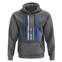 Salvadoran America Flag Hoodie El Salvador USA Patriotic - Wonder Print Shop